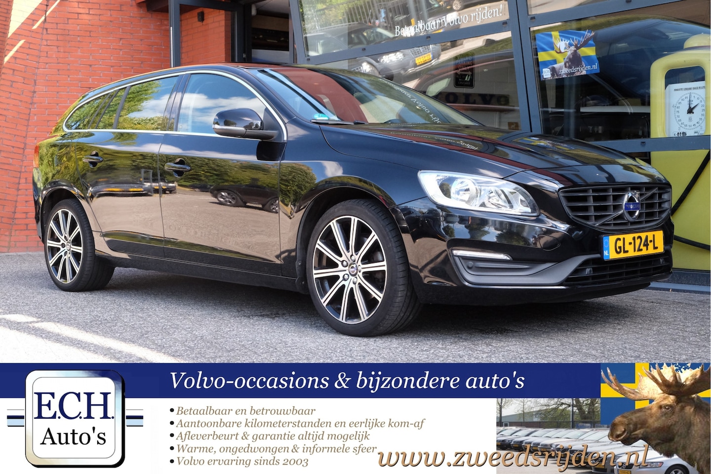 Volvo V60 - 2.0 T3 Momentum 2.0 T3 152 pk Momentum, Dealer onderhouden, 18 inch, Navi, Bluetooth - AutoWereld.nl