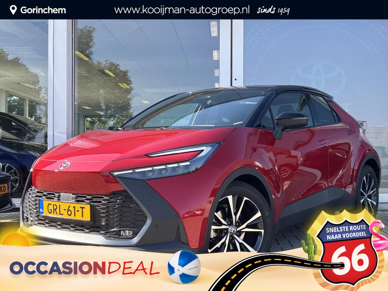 Toyota C-HR - 1.8 Hybrid 140 First Edition | Zwart dak | Elek. achterklep | Blindspot | 360 Camera | Ada - AutoWereld.nl