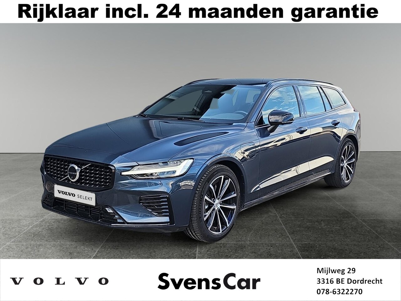 Volvo V60 - 2.0 T6 Plug-in hybrid AWD Plus Dark | Stoelverwarming | Sportstoelen | Trekhaak | Verwarmb - AutoWereld.nl