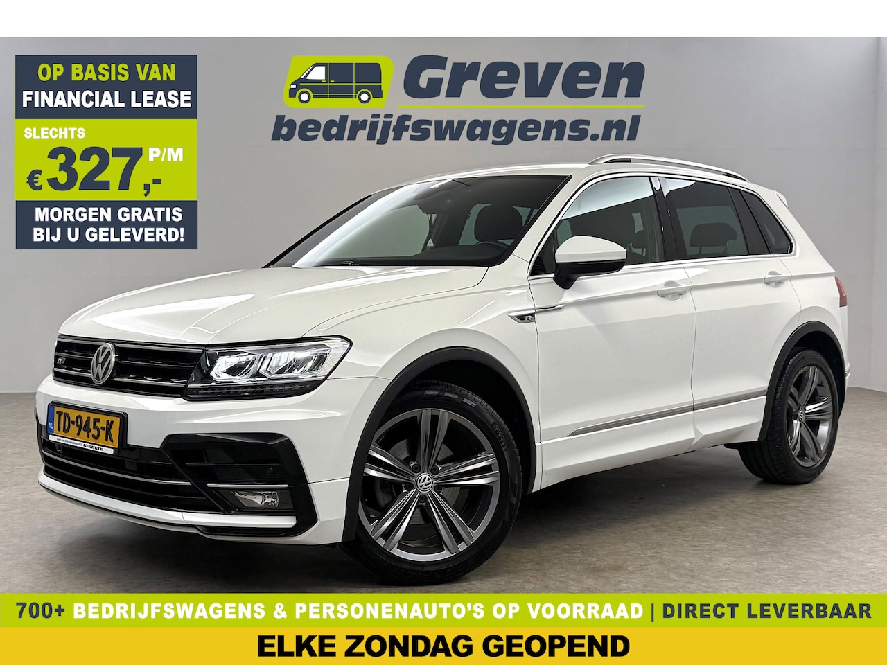 Volkswagen Tiguan - 1.4 TSI R-line Virtual ACC LED Carplay Clima Navigatie Parkeersensoren 19"LMV - AutoWereld.nl
