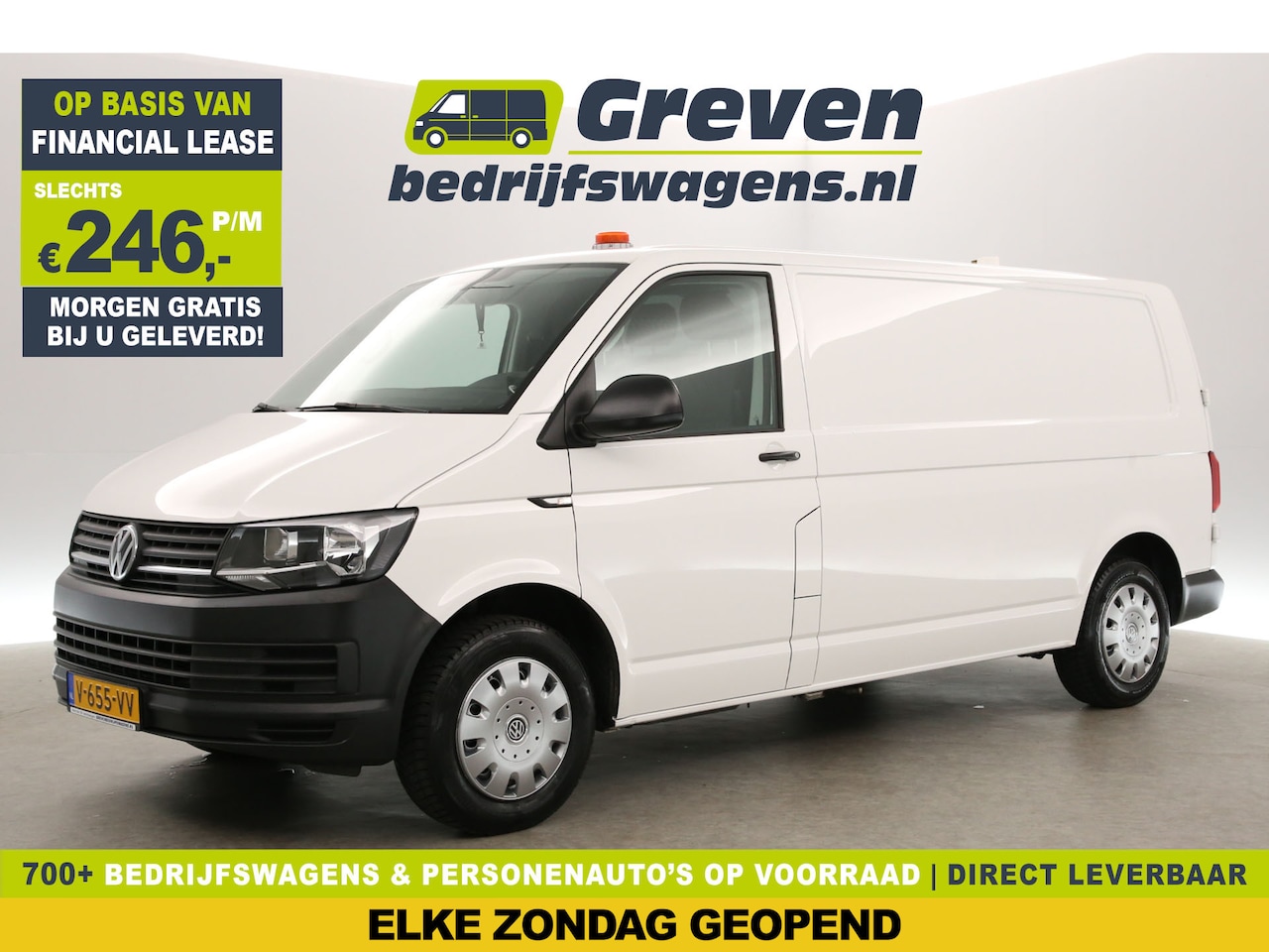 Volkswagen Transporter - 2.0 TDI L2H1 | Airco | Trekhaak | Parkeersensoren | Elektrpakket - AutoWereld.nl