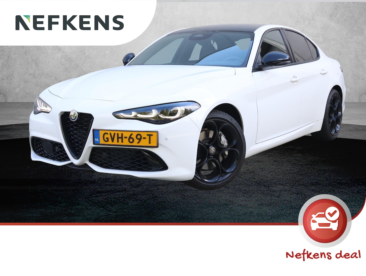 Alfa Romeo Giulia - 2.0 T GME AWD Sprint | Navigatie | Harman Kardon | Zwart dak | Lederen Bekleding | Q4 4x4 - AutoWereld.nl