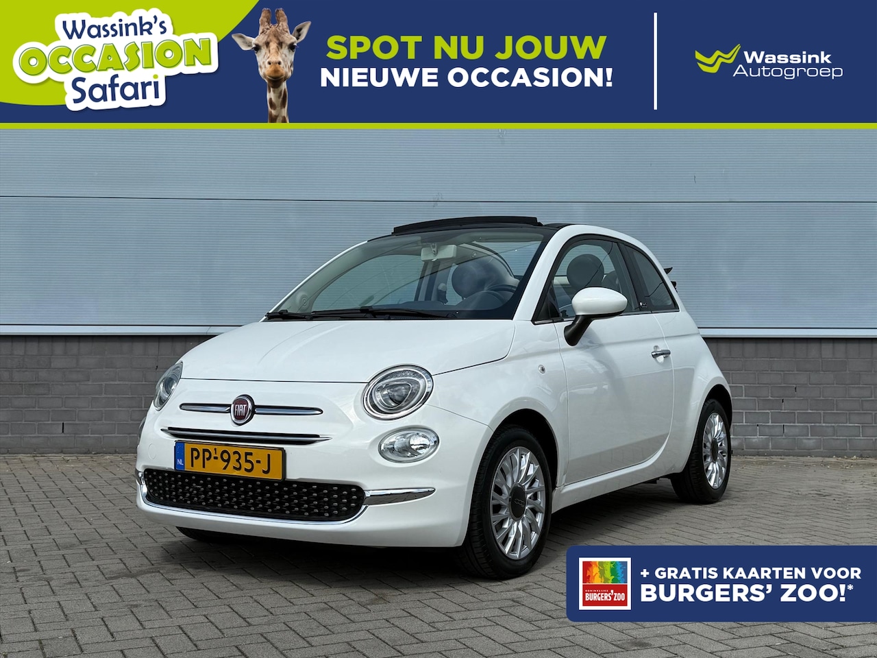 Fiat 500 C - TwinAir Turbo 80pk Lounge | Safari Actie | Cabrio | Cruise Control | Airco | U Connect USB - AutoWereld.nl