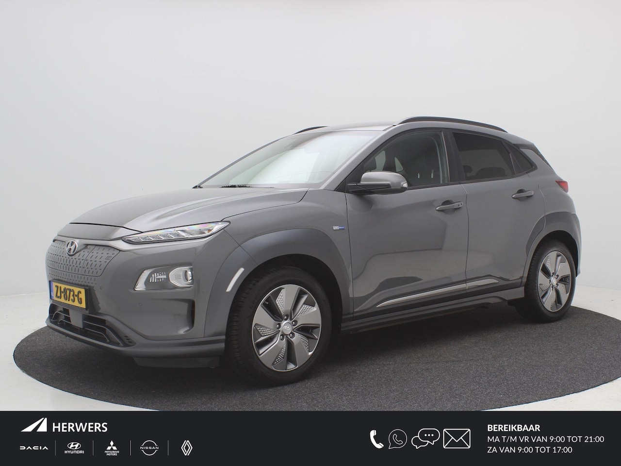 Hyundai Kona Electric - EV Premium 64 kWh / 100% SoH / Trekhaak / 1ste eigenaar / Dealer onderhouden / Navigatie / - AutoWereld.nl