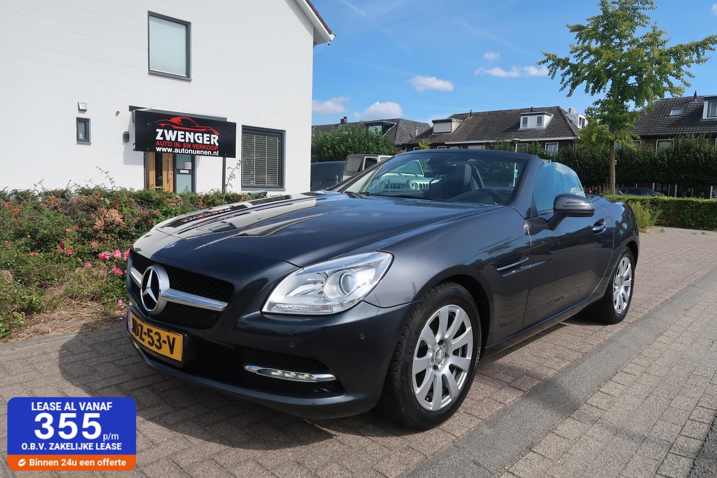 Mercedes-Benz SLK-klasse - 200 Aut PANORAMADAK|AIRSCARF|NAVIGATIE|LED|LEDER|PDC|ZEER MOOI - AutoWereld.nl