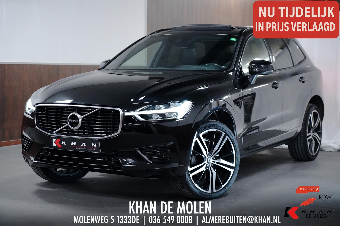 Volvo XC60 - 2.0 T8 AWD R-Design Lucht|Pano|Memory|Leder|Dodehoeksdetectie|Camera - AutoWereld.nl