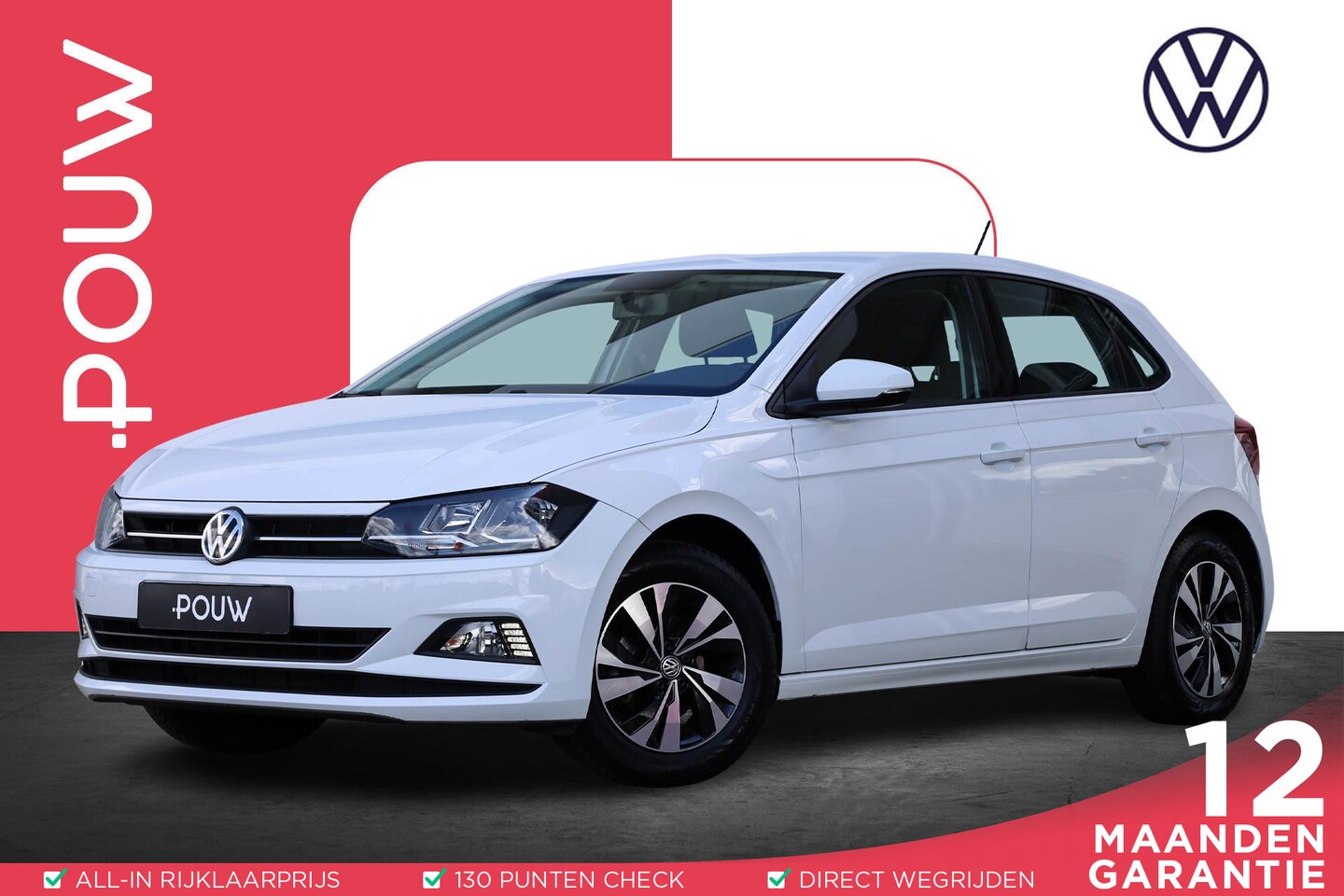 Volkswagen Polo - 1.0 TSI 95pk Comfortline | Navigatie | Airco | Cruise Control Adaptief | All Season Banden - AutoWereld.nl