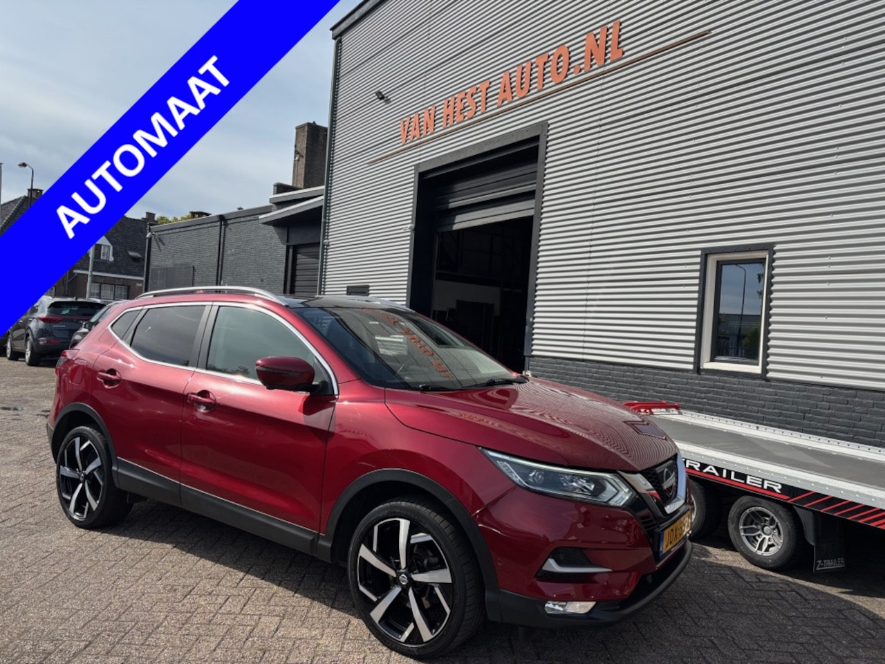 Nissan Qashqai - 1.2 Tekna AUT. 3 MND GAR | LEER | NAVI | PANO | CLIMA | LEER | - AutoWereld.nl