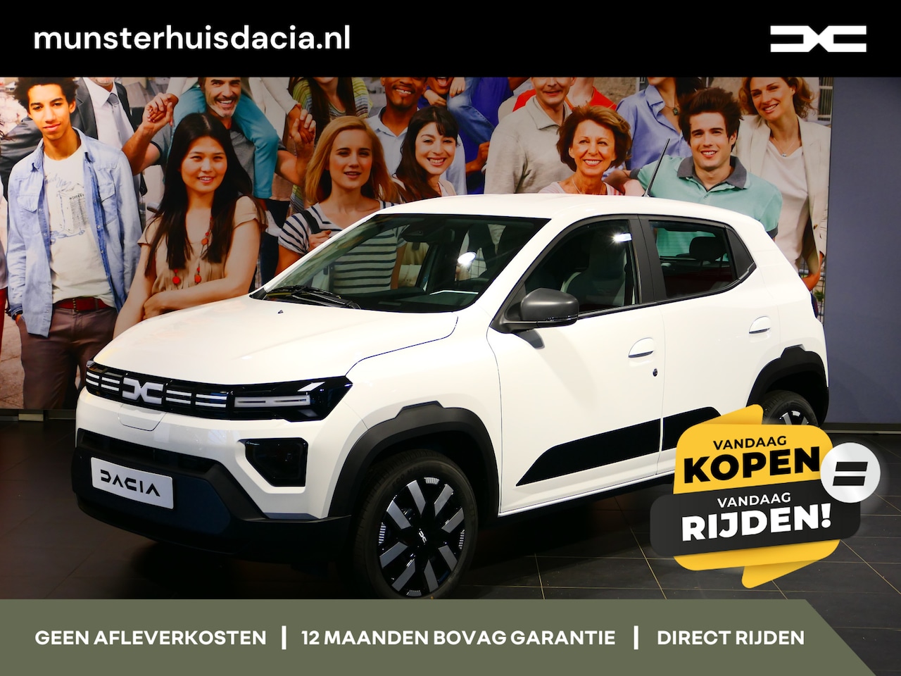 Dacia Spring - Expression 65 26.8 kWh - BPM Voordeel + Voorraadvoordeel: €1700 - DC Lader - - Snellaadfun - AutoWereld.nl