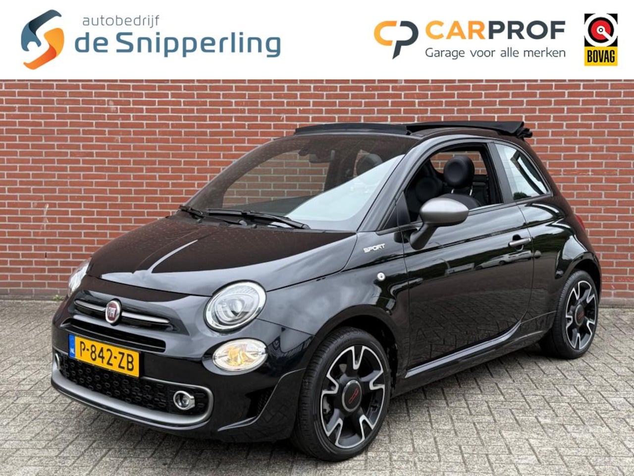 Fiat 500 C - 1.0 HYBRID CABRIO SPORT NAVI CLIMA CRUISE CARPLAY PDC LMV - AutoWereld.nl