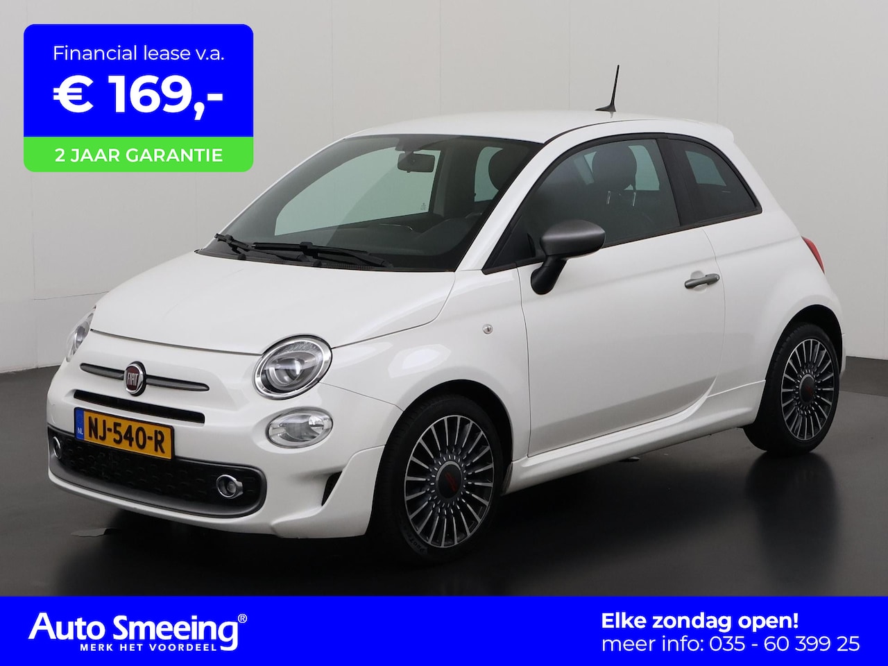 Fiat 500 - 0.9 TwinAir Turbo Sport | Automaat | Navigatie | Parkeersensor | 16" | Zondag Open! - AutoWereld.nl