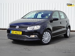 Volkswagen Polo - 1.2 TSI Comfortline 5deurs | Airco | Navigatie | 2017 | Zwart | Dealerauto | Inruil mogeli