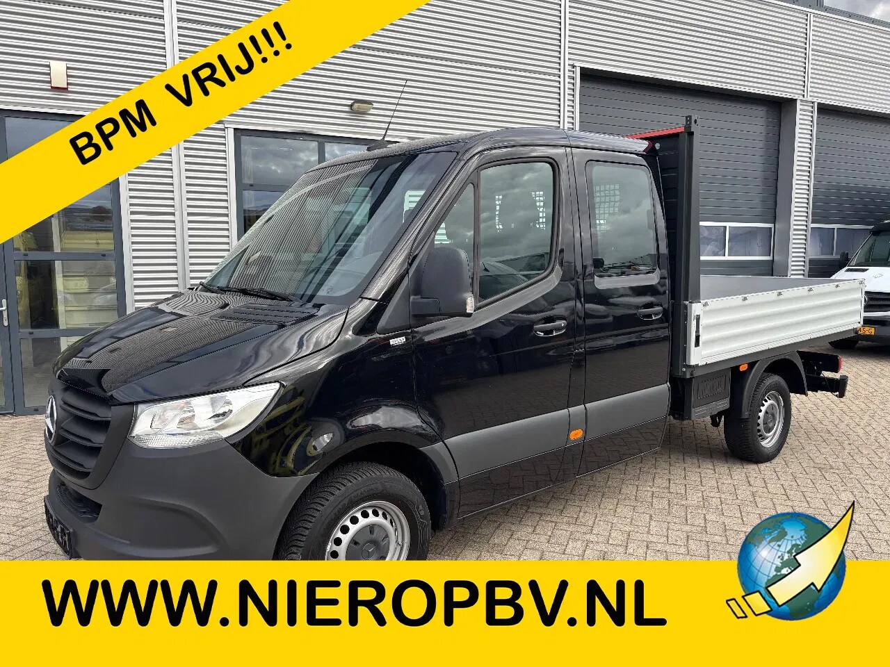 Mercedes-Benz Sprinter - 317CDI Dubbelcabine Openlaadbak Airco Cruisecontrol 3500KG Trekhaak Camera BPM VRIJ - AutoWereld.nl