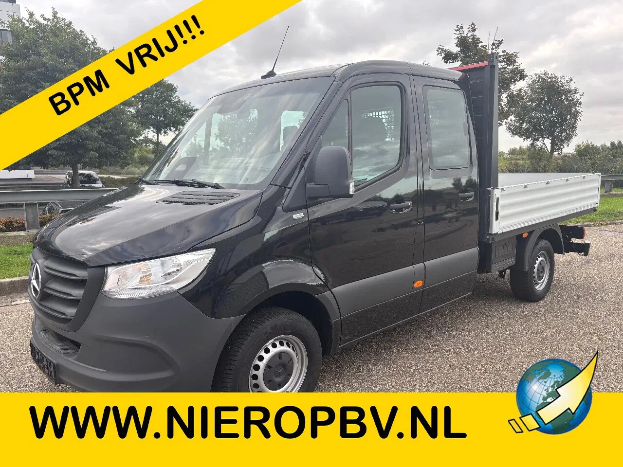 Mercedes-Benz Sprinter - 317CDI Dubbelcabine Openlaadbak Airco Cruisecontrol 3500KG Trekhaak Camera BPM VRIJ - AutoWereld.nl