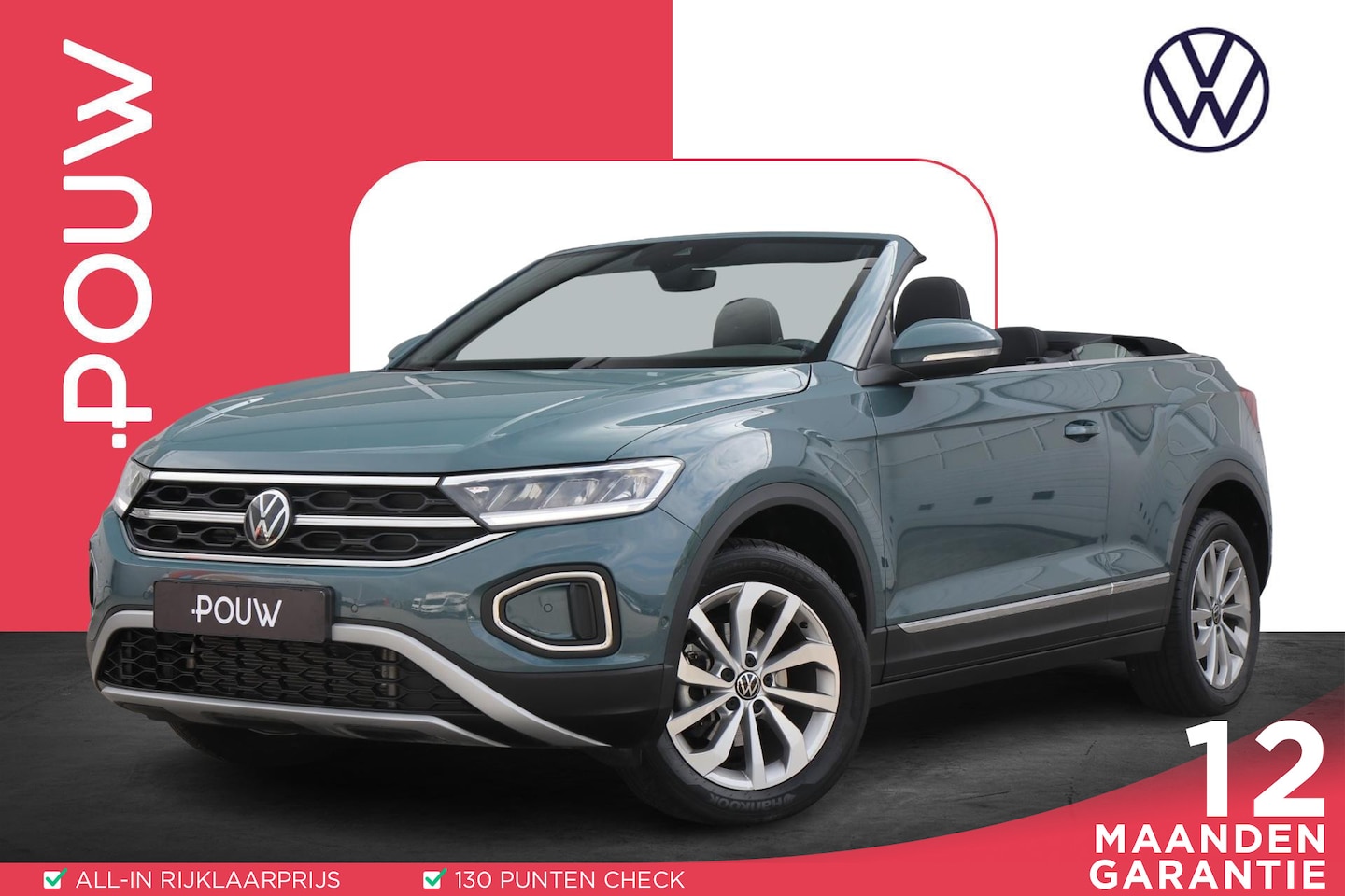 Volkswagen T-Roc Cabrio - 1.5 TSI 150pk DSG Style | App Connect | Parkeersensoren | Cruise Control - AutoWereld.nl