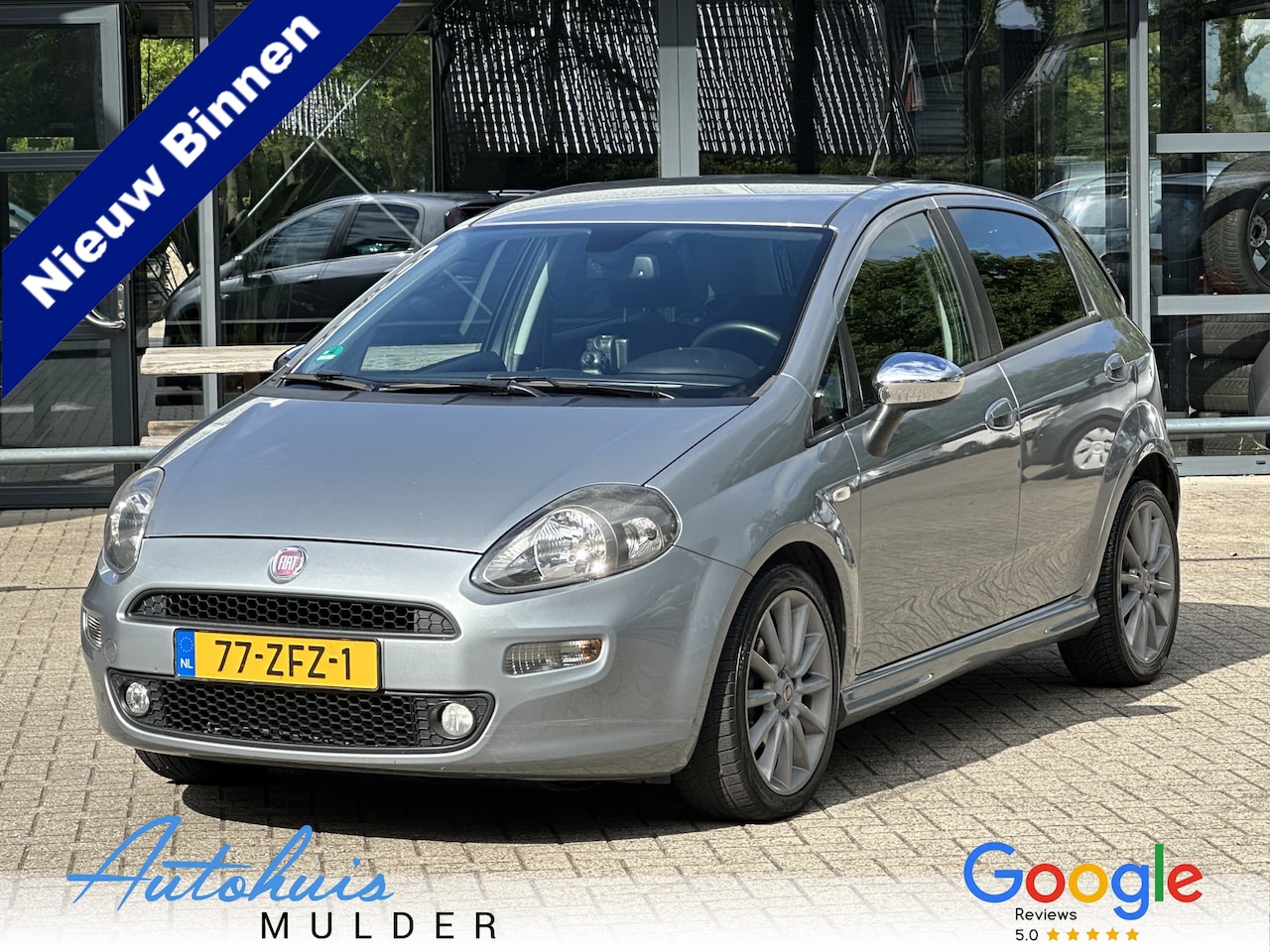 Fiat Punto Evo - 0.9 TwinAir Sport Climate control/Cruise/Navigatie/Trekhaak Nieuwe APK - AutoWereld.nl