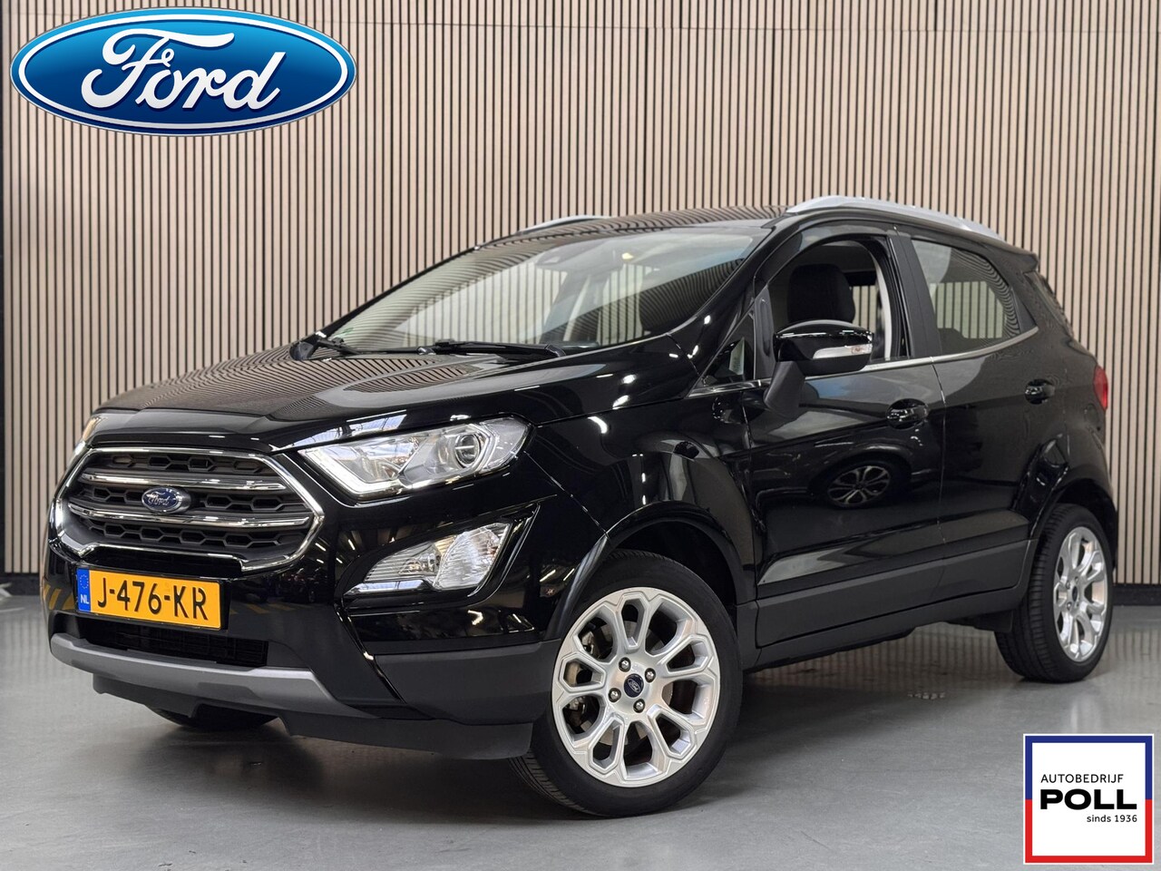 Ford EcoSport - 125pk EcoBoost Titanium Half Leer Climat Apple Car play Parkeersensoren Dealeronderhouden - AutoWereld.nl