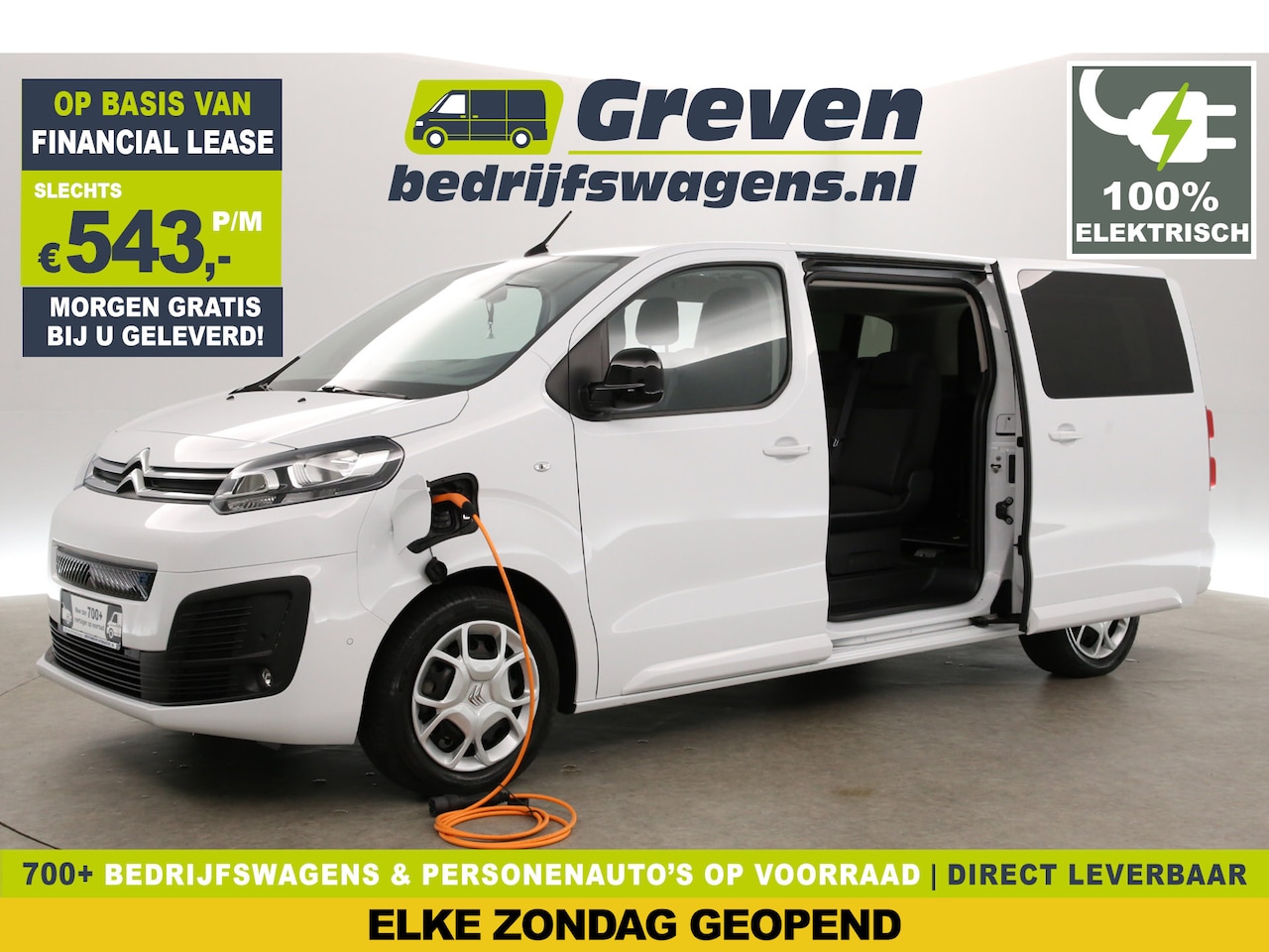 Citroën SpaceTourer - 75 kWh L3H1 | Elektrisch | EMISSIEVRIJE ZONE | Rolstoelbus | DC | 6 Persoons | Oprijplaat - AutoWereld.nl