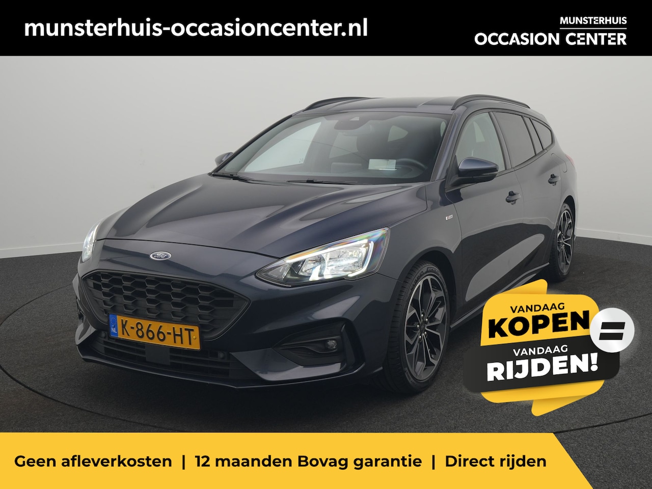 Ford Focus Wagon - 1.5 EcoBoost ST Line X Business - RIJKLAARPRIJS - Automaat - Achteruitrijcamera - Adaptive - AutoWereld.nl