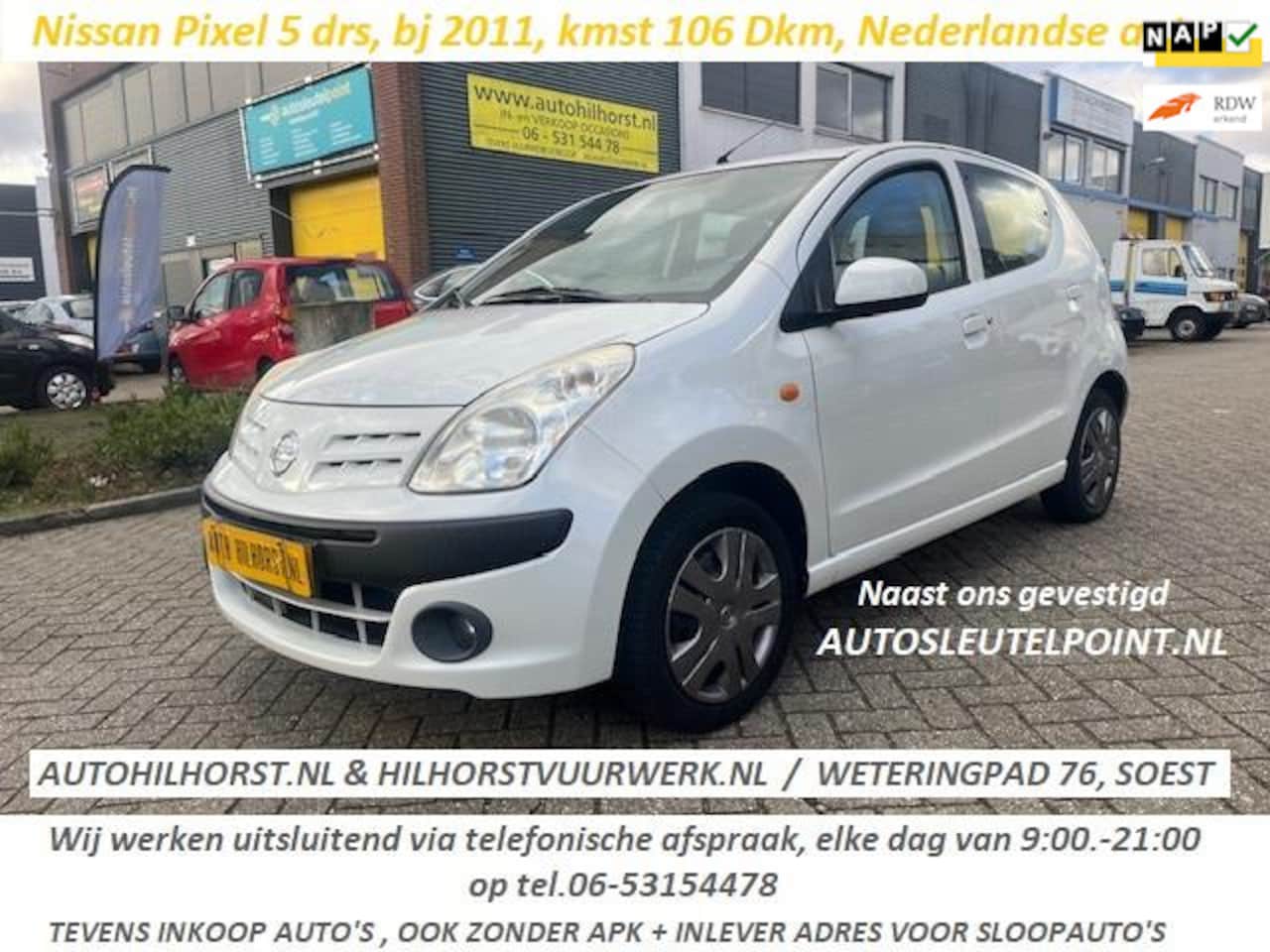 Nissan Pixo - 1.0 Acenta 1.0 Acenta , Nederlandse auto! nap pas, nette auto! - AutoWereld.nl