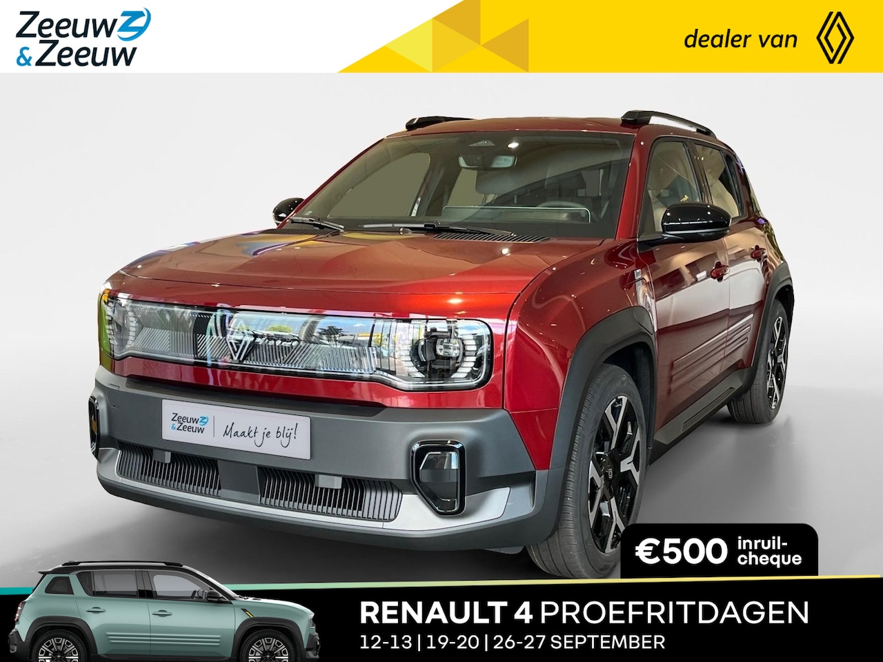 Renault 4 - comfort range techno 52 kWh Op voorraad bij Zeeuw & Zeeuw Naaldwijk - AutoWereld.nl