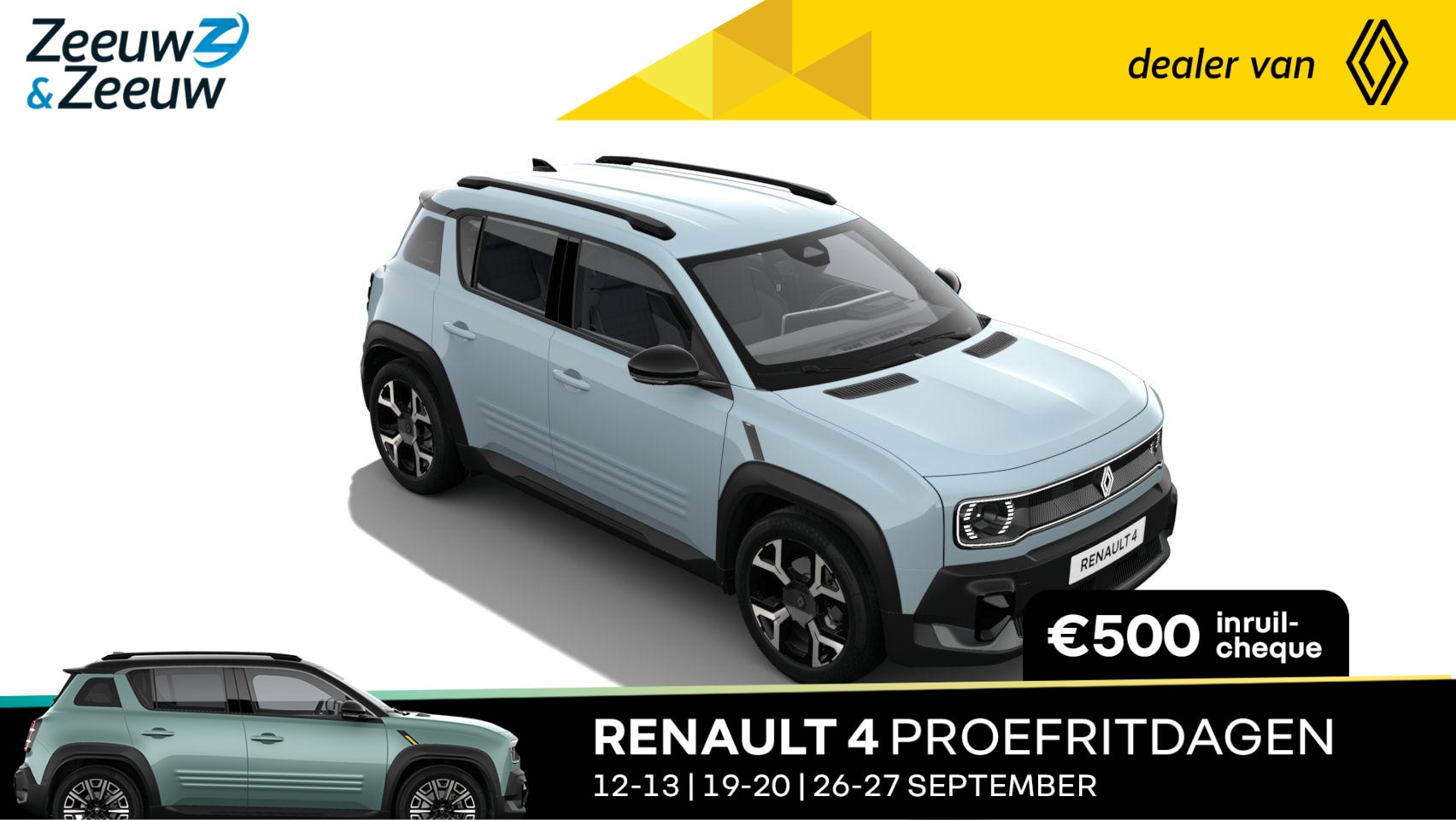 Renault 4 - comfort range techno 52 kWh | NIEUW TE BESTELLEN NU MET €1.000,- SALE & SALE KORTING!!! - AutoWereld.nl