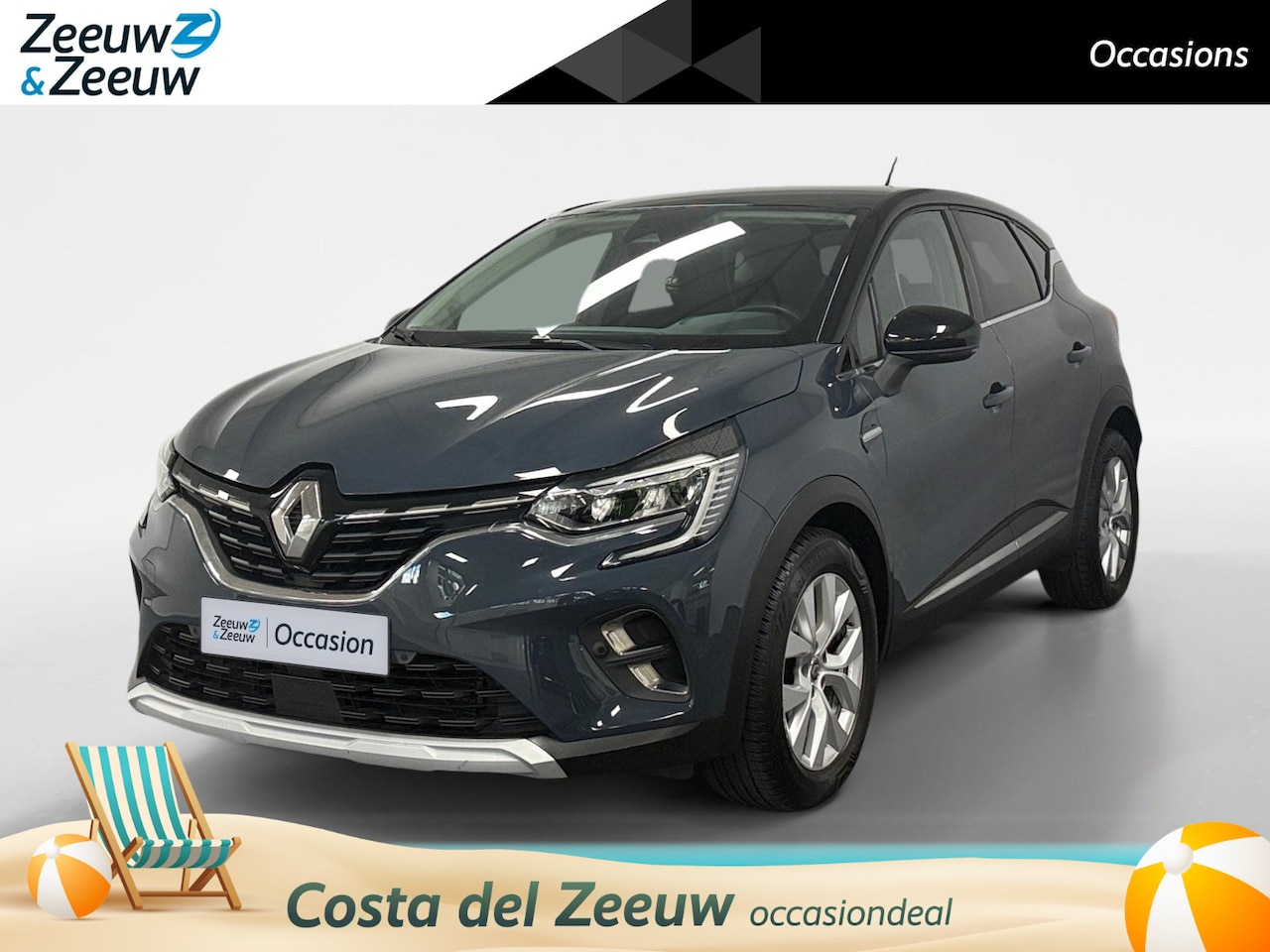 Renault Captur - 1.3 TCe 130 Intens NAVI AIRCO CAMERA PARKEERSENSOREN CRUISE CONTROLE HOGE INSTAP APPLE CAR - AutoWereld.nl