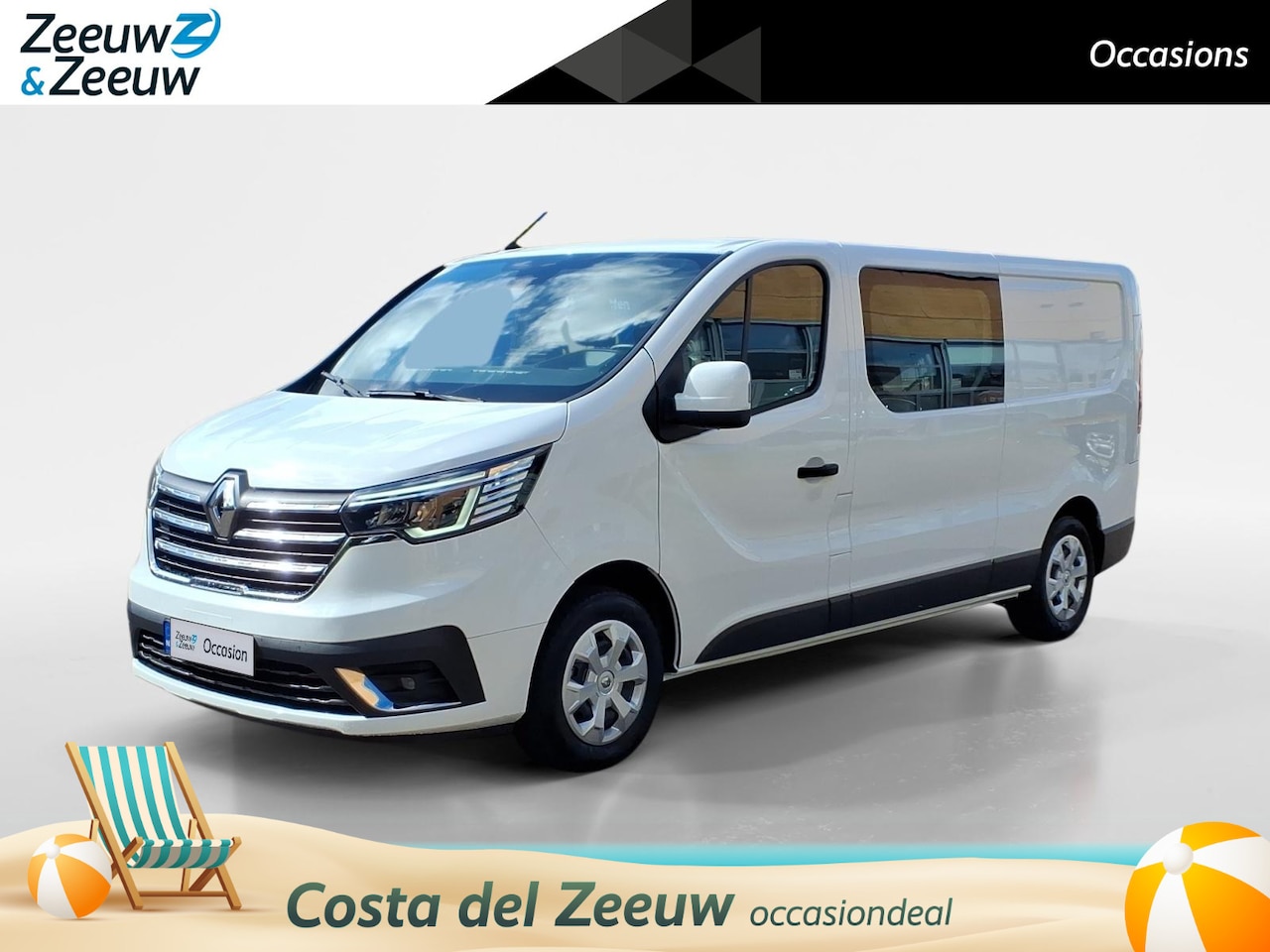 Renault Trafic - 2.0 dCi T29 L2H1 DC Work Edition | Direct leverbaar| Navigatie| trekhaak| Betimmering| Car - AutoWereld.nl