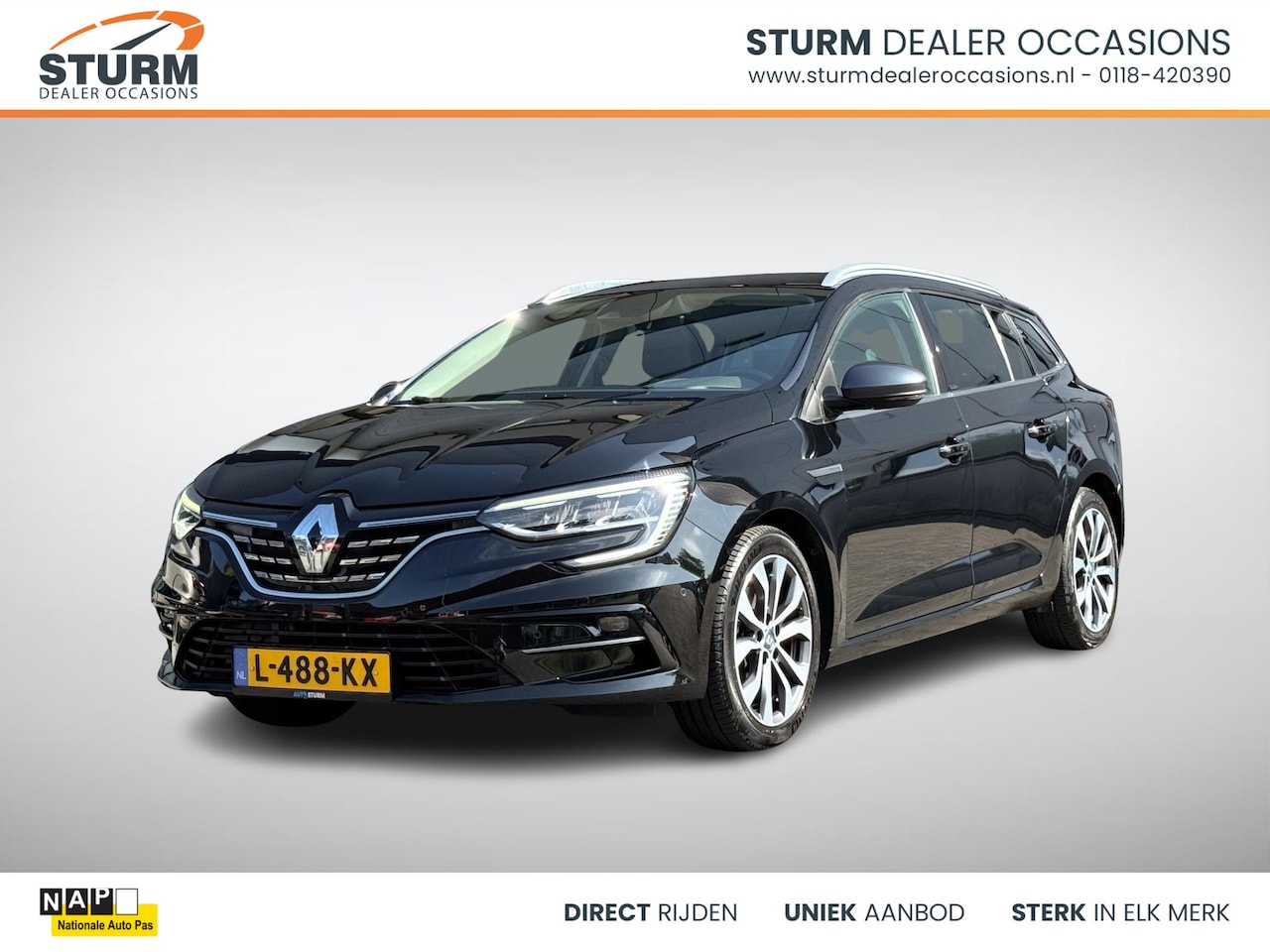 Renault Mégane E-Tech - Estate 1.6 Plug-In Hybrid 160 Business Edition One | Trekhaak Afneembaar | Leder | Stuur- - AutoWereld.nl