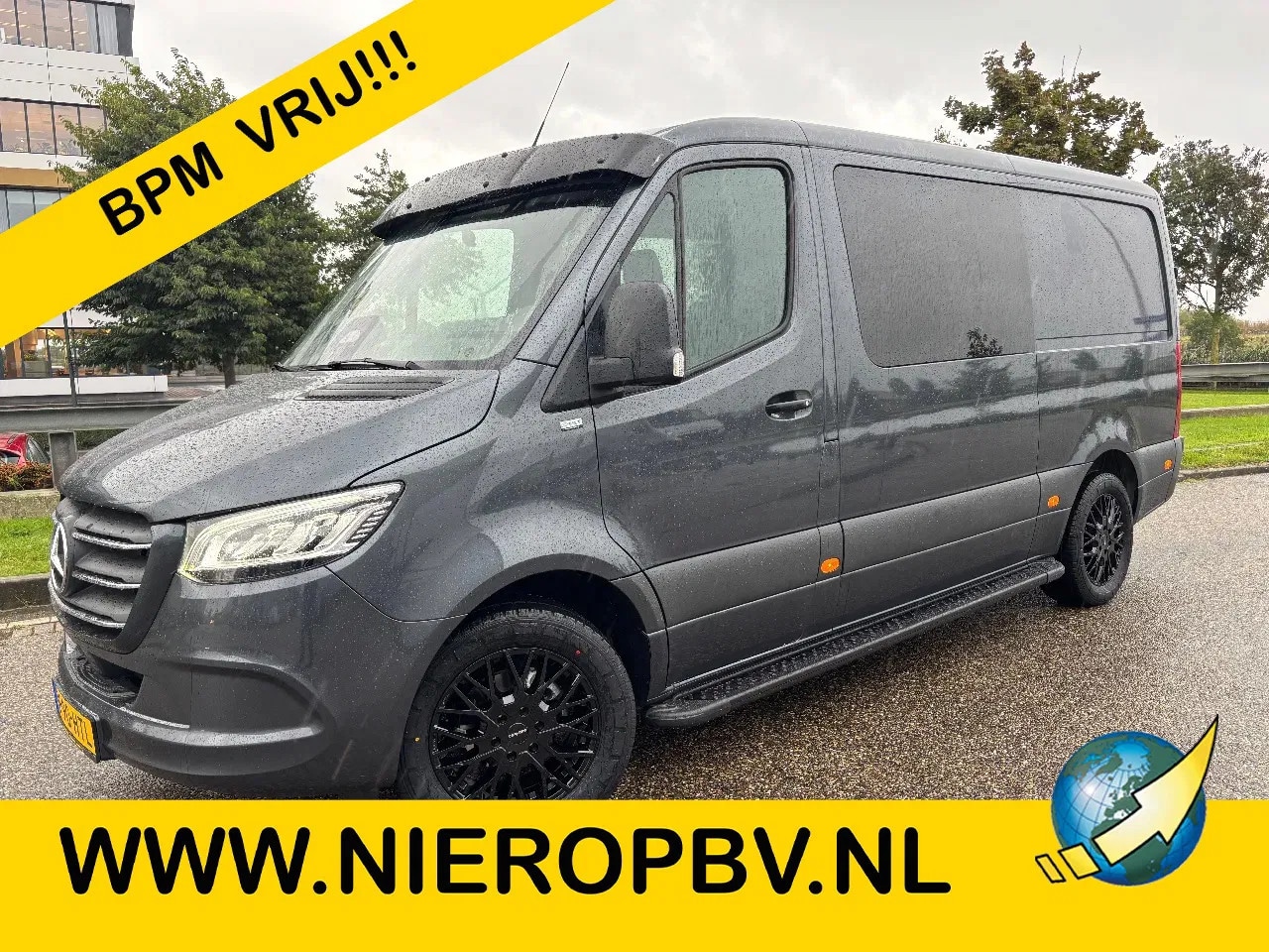 Mercedes-Benz Sprinter - 319CDI L2H1 Dubbelcabine 6+1 Pers Automaat Airco Cruisecontrol Led/Xenon 3500KG Trekhaak N - AutoWereld.nl