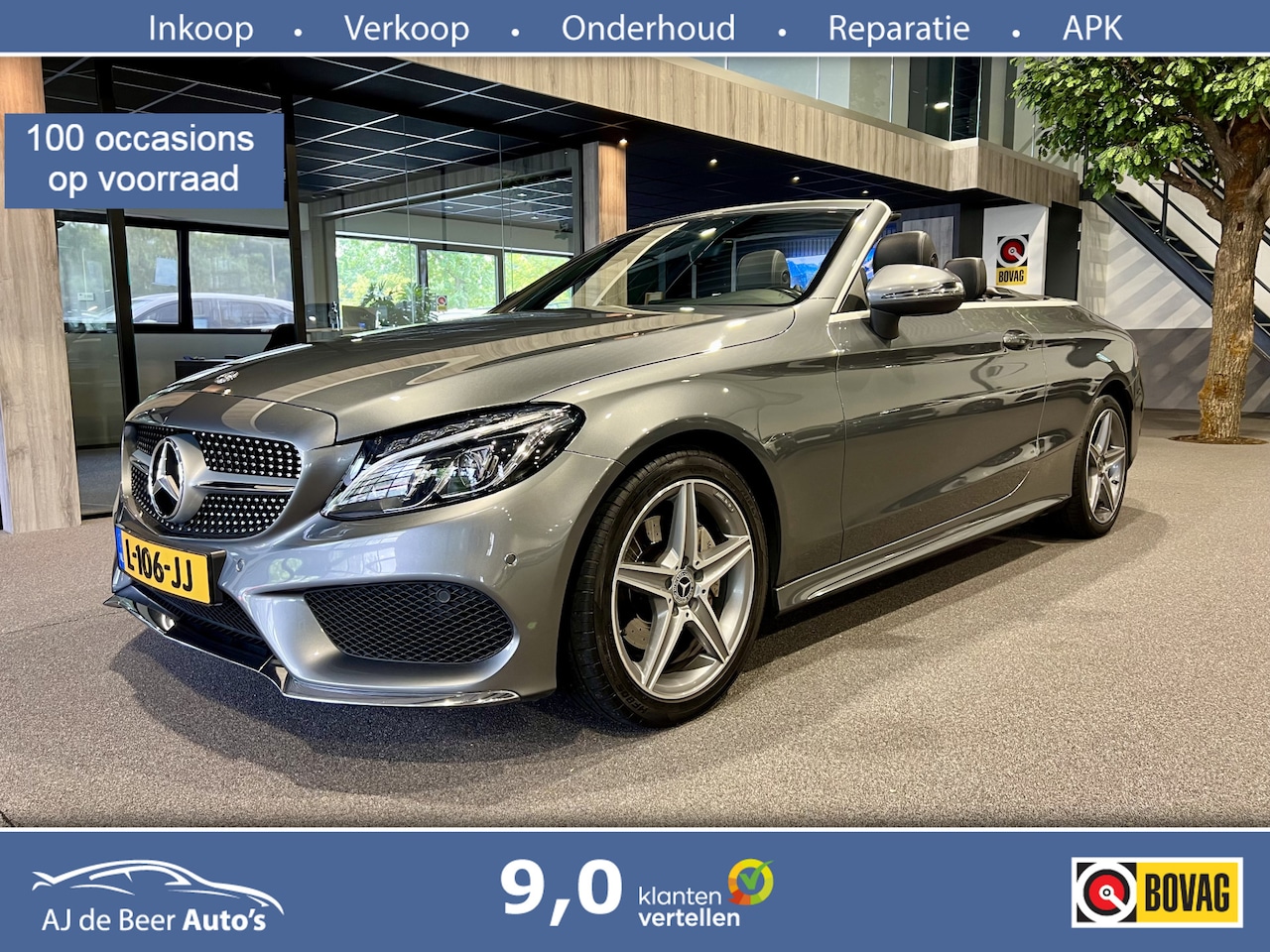 Mercedes-Benz C-klasse Cabrio - 180 Edition 1 AMG Navigatie | Nekverwarming | Stoelverwarming | Airscarf - AutoWereld.nl