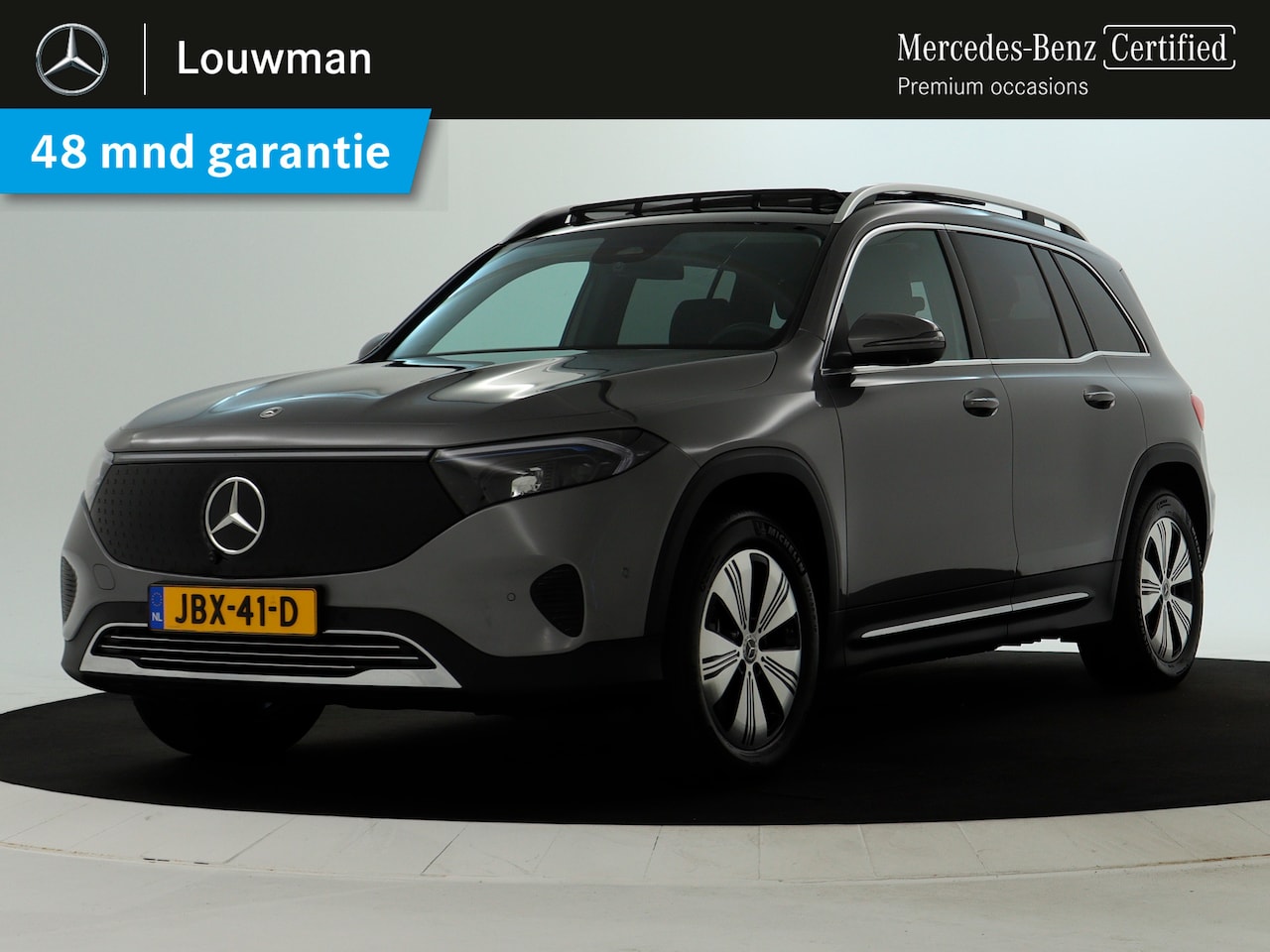 Mercedes-Benz EQB - 300 4MATIC Luxury Line 67 kWh | Trekhaak AF FABR. | Panorama Schuif-Kanteldak | Adaptieve - AutoWereld.nl