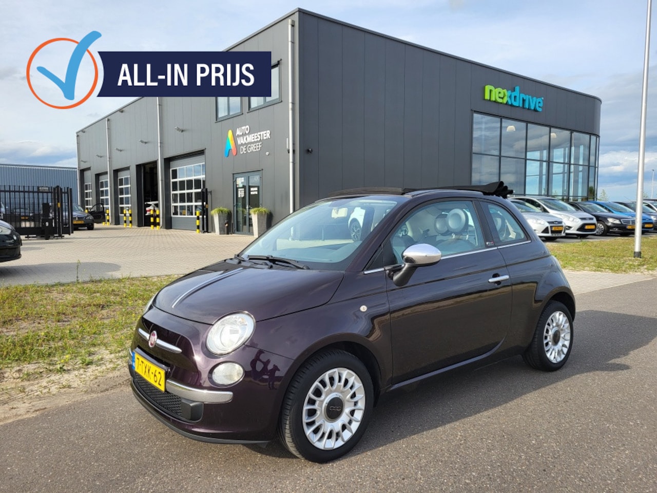 Fiat 500 - Cabrio 0.9 TwinAir T Easy Airco Parkeersensoren achter - AutoWereld.nl