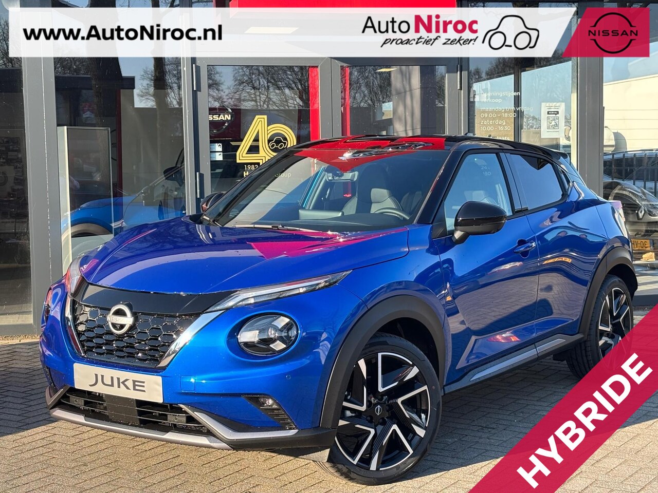 Nissan Juke - Hybrid 145 N-Design | TWO-TONE | COLD PACK LIGHT | TECHNOLOGY PACK | UIT VOORRAAD LEVERBAA - AutoWereld.nl