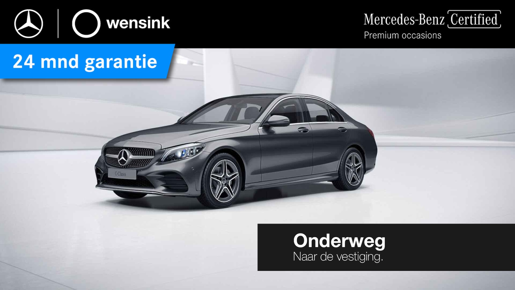 Mercedes-Benz C-klasse - 180 Business Solution AMG | Panoramadak | Widescreen | Stoelverwarming | Parkeercamera | - AutoWereld.nl
