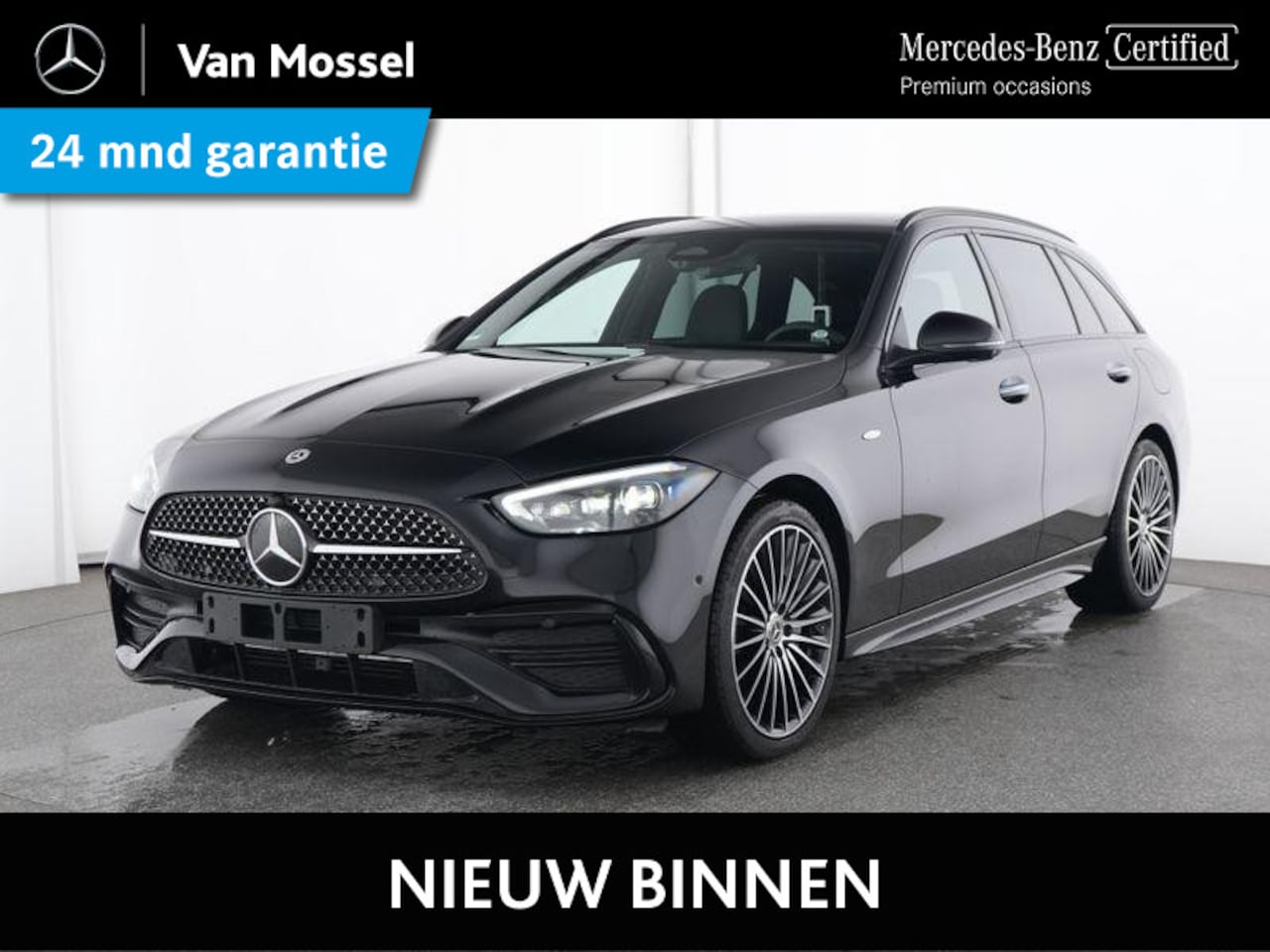 Mercedes-Benz C-klasse Estate - 300 e Business Solution AMG / Premium Plus/ Panoramadak/ 19 inch/ Night/ Burmester/ Stoelv - AutoWereld.nl