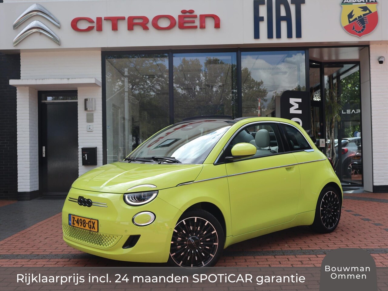 Fiat 500e - Cabrio 42kWh 118PK Automaat La Prima, Rijklaarprijs | Navigatie | Camera | Mirrorscreen | - AutoWereld.nl