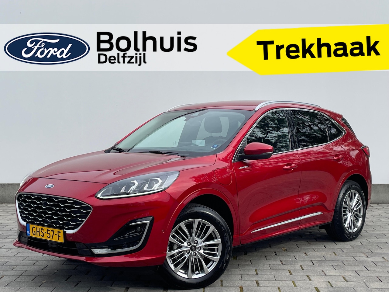 Ford Kuga - 2.5 PHEV 225 pk Vignale | Trekhaak | Leder | Winter Pack | Adapt. Cruise | Camera | El. a. - AutoWereld.nl