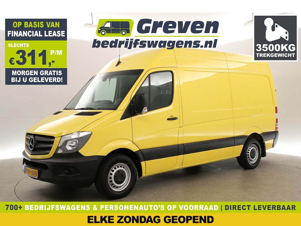 Mercedes-Benz Sprinter - 319 3.0 CDI 366 V6 L2H2 | 191PK | 3500kg Trekgew. | Automaat | Airco | Camera | Cruise | N - AutoWereld.nl