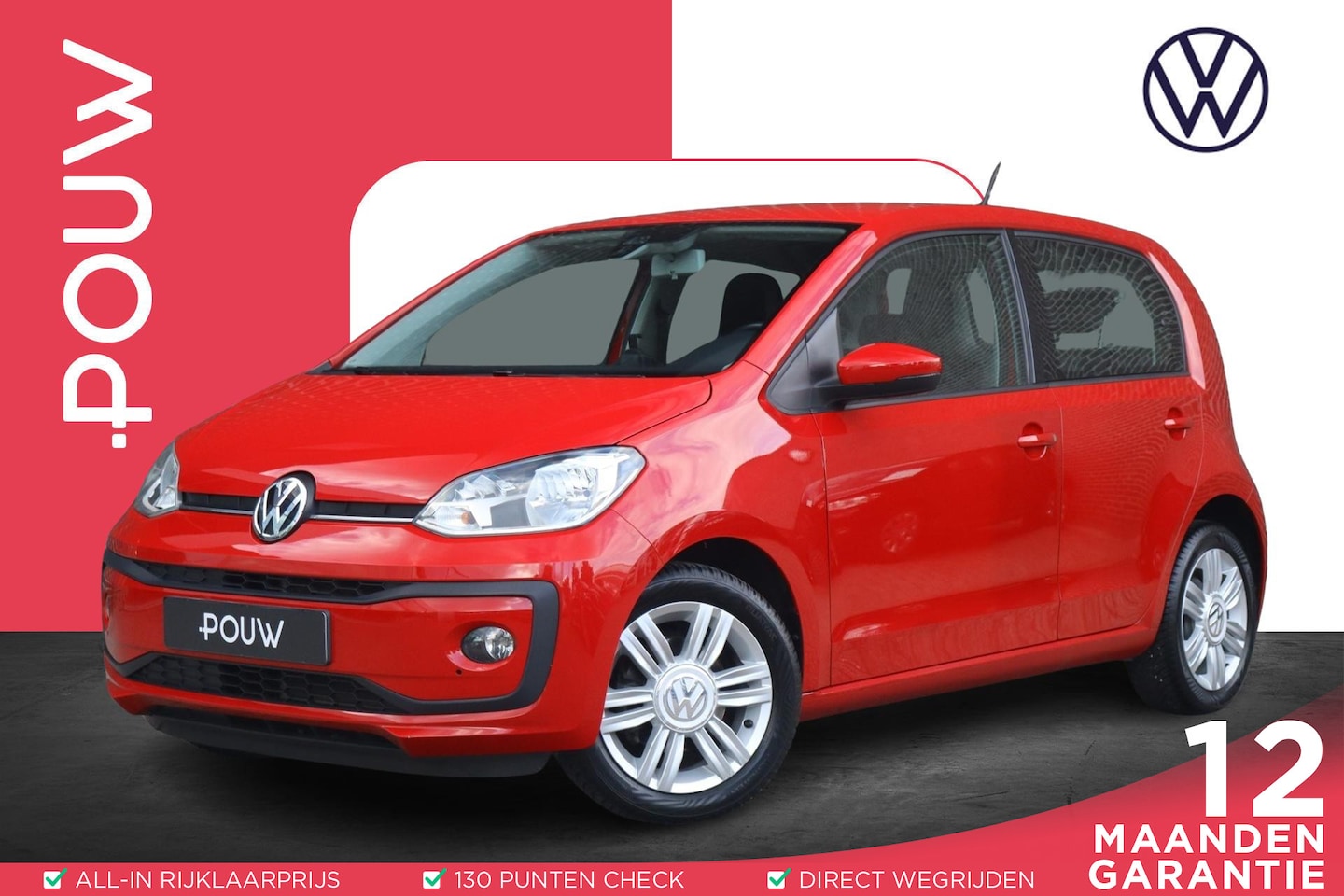 Volkswagen Up! - 1.0 60pk High up! | Airco | Lichtmetalen Velgen | Maps & More App - AutoWereld.nl