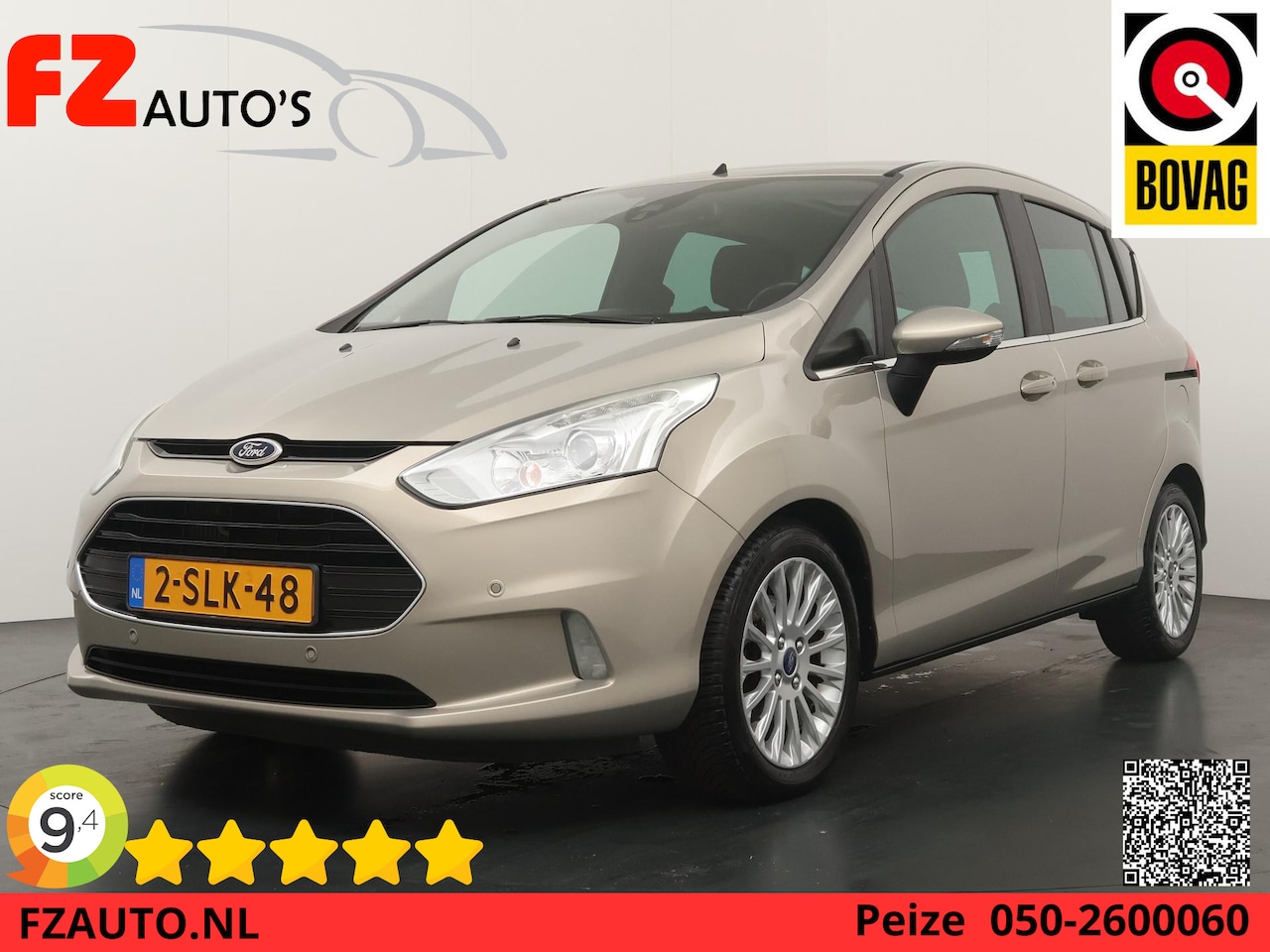 Ford B-Max - 1.0 EcoBoost Titanium - 69.123 KM - Hoge instap - Metallic - L.M velgen - AutoWereld.nl