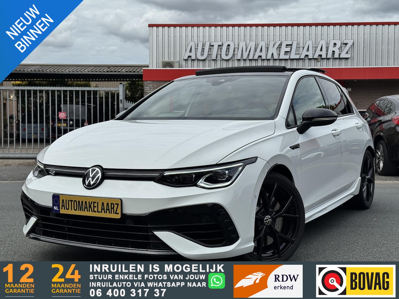 Volkswagen Golf - 2.0 TSI R 4Motion AKRA LEDER 333PK FULL - AutoWereld.nl