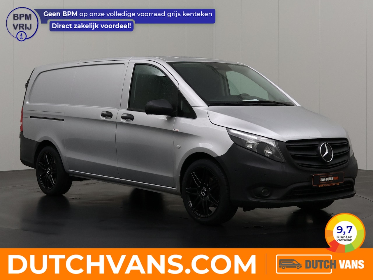 Mercedes-Benz Vito - 116CDi 9G-Tronic Automaat Lang | Achterdeuren | Navigatie | Airco | Cruise | 3-Persoons - AutoWereld.nl