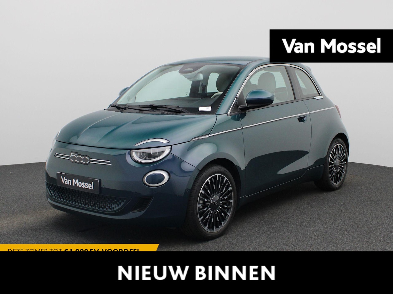 Fiat 500e - La Prima 42 kWh AUTOMAAT | LEDER | ADAPTIEVE CRUISE | CAMERA | NAVIGATIE | WINTERPAKKET | - AutoWereld.nl