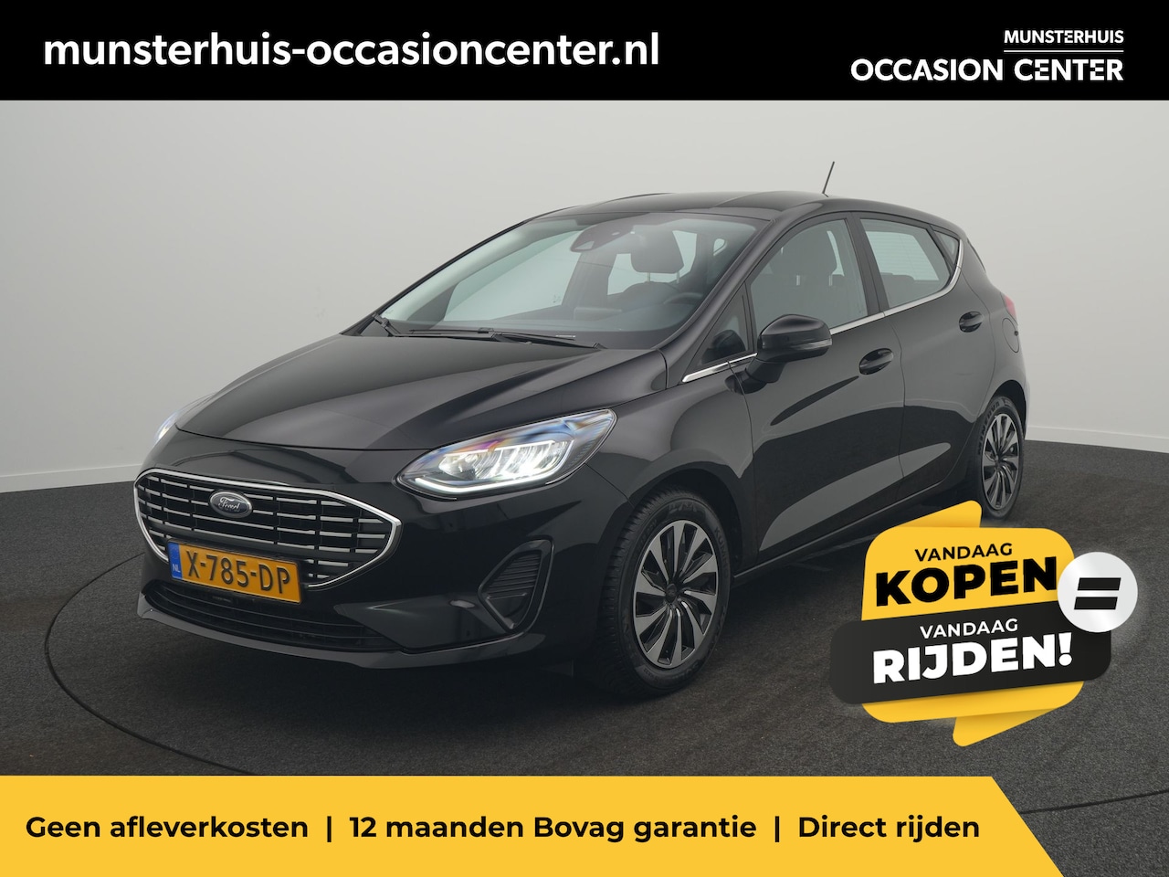 Ford Fiesta - 1.0 EcoBoost Hybrid Titanium - RIJKLAARPRIJS - All Seasonbanden - Apple Carplay/Android Au - AutoWereld.nl