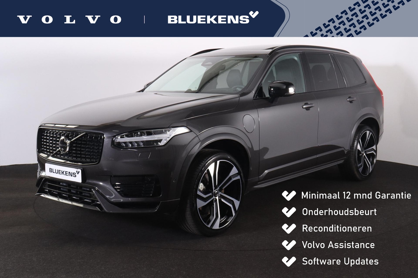 Volvo XC90 - T8 Recharge AWD Ultimate Dark - LONG RANGE - Panorama/schuifdak - IntelliSafe Assist & Sur - AutoWereld.nl