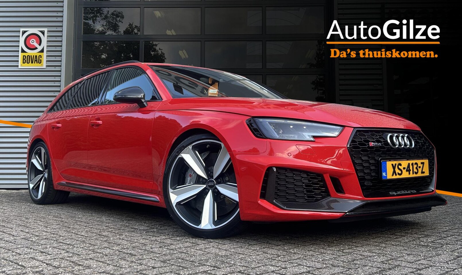 Audi RS4 - 2.9 TFSI Quattro l Carbon Interieur & Exterieur l Keramisch l RS Stoelen l B&O l Dynamic P - AutoWereld.nl