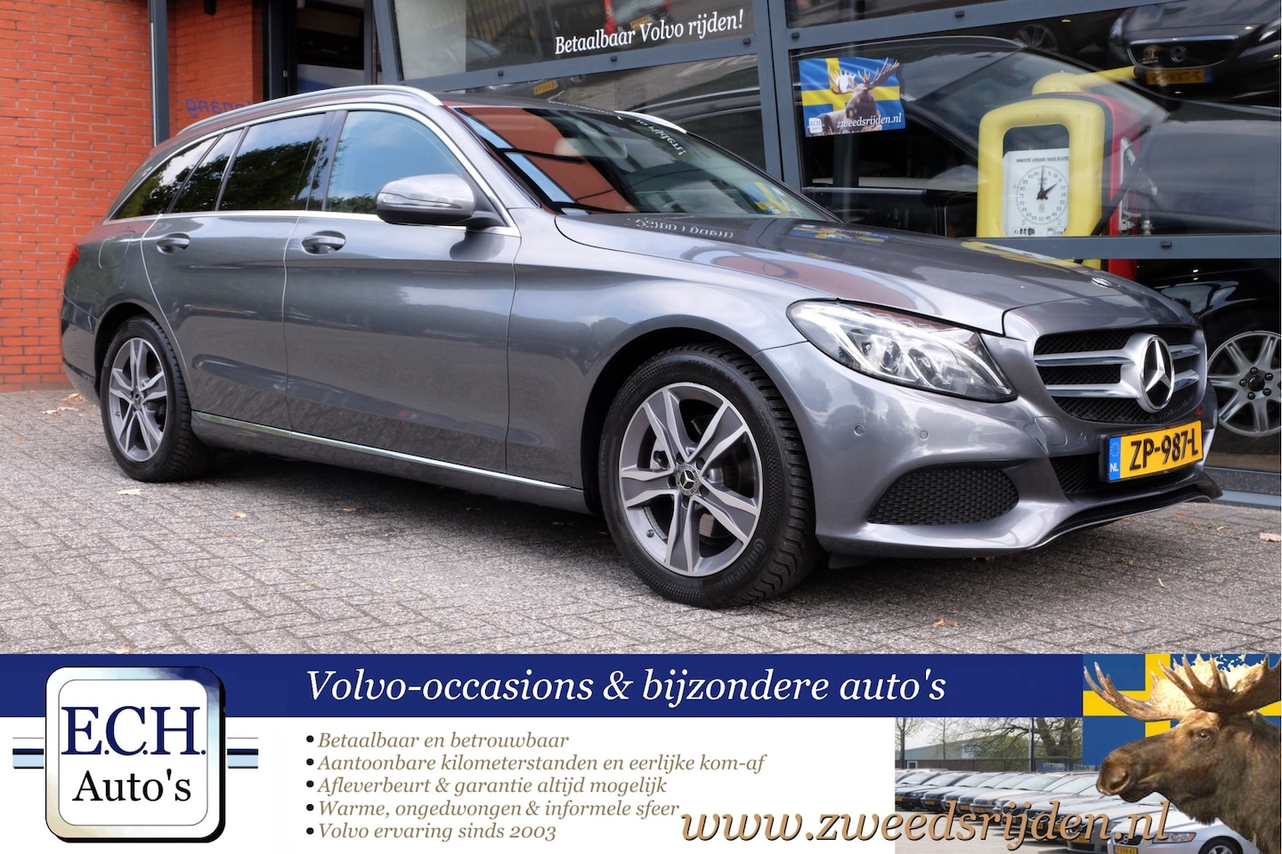 Mercedes-Benz C-klasse Estate - 200 184 pk Aut. Premium Plus, Navi, Stoelverwarming - AutoWereld.nl