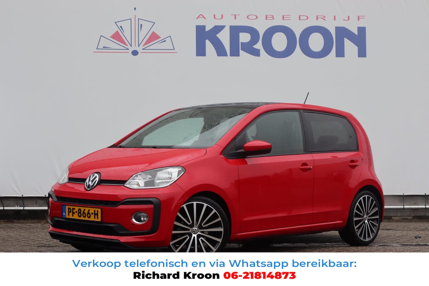Volkswagen Up! - 1.0 TSI 90PK high up!|Leder I Panorama dak |Cruise control|Sensoren| - AutoWereld.nl