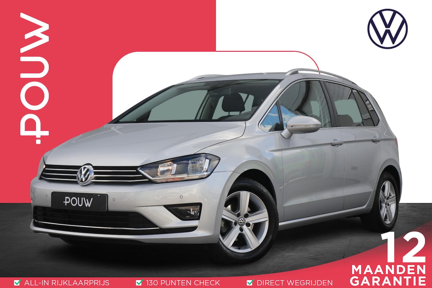 Volkswagen Golf Sportsvan - 1.2 TSI 110pk DSG Highline | Trekhaak | Navigatie | Achteruitrijcamera - AutoWereld.nl